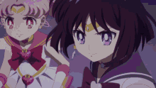 Sailor Saturn Silence Glaive Surprise GIF - Sailor Saturn Silence Glaive Surprise Attack GIFs
