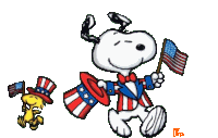 Happy Presidents Day Snoopy Sticker - Happy Presidents Day Snoopy Dancing Stickers