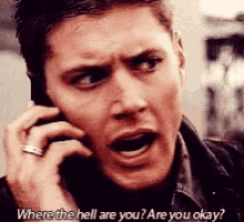 where the hell are you are you okay jensen ackles dean winchester the cw supernatural