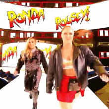 Ronda Rousey Entrance GIF - Ronda Rousey Entrance Natalya GIFs