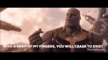 Thanos You Will Cease To Exist GIF - Thanos You Will Cease To Exist Infinity War GIFs