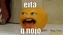 Laranja Laranjinha Laranjairritante Eita Quenojo GIF - Orange Annoying Orange Eita GIFs
