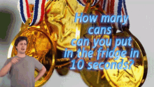 How Many Cans Can You Out In The Fridge In10seconds Challenge GIF - How Many Cans Can You Out In The Fridge In10seconds Challenge Game GIFs