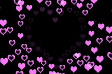 hearts pink goth overlays