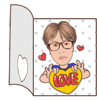 Love Card Sticker - Love Card Heart Stickers
