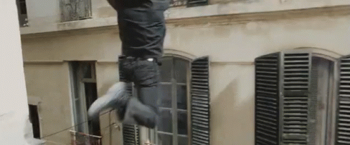 jump out window gif