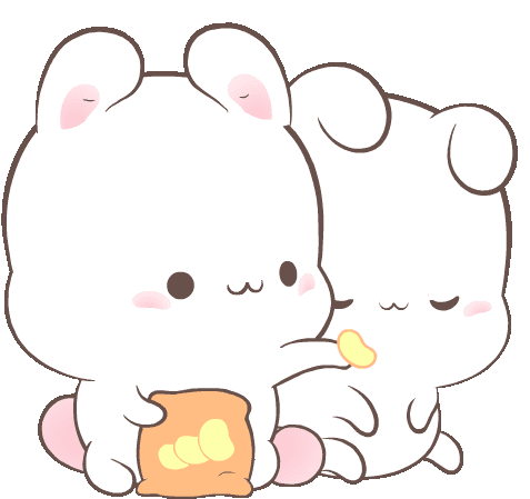 Cute Eating Sticker - Cute Eating Hungry Stickers