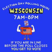 Wisconsin Election Day Polling Hours GIF - Wisconsin Wi Election Day Polling Hours GIFs
