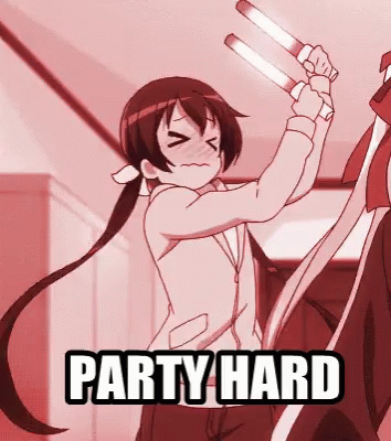 Party Hard Anime GIF - Party Hard Anime Party - Discover & Share GIFs