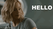 jennifer lawrence hello passengers passengers movie jennifer lawrence hello passengers passengers movie