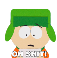 Oh Shit Kyle Broflovski Sticker - Oh Shit Kyle Broflovski South Park Stickers