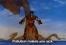 Pollution Makes You Sick GIF - Captain Planet Pollution GIFs