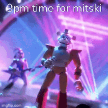 Mitski 9pm Time For Mitski GIF - Mitski 9pm Time For Mitski Freddy Fazbear GIFs