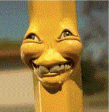 weird funny scary banana weird face
