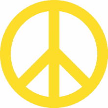 yellow peace sign peace sign joypixels peace peace symbol