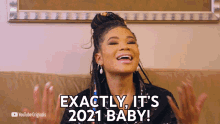 Exactly Its2021baby Storm Reid GIF - Exactly Its2021baby Storm Reid Hello2021a New Years Eve Celebration GIFs