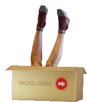 Packs Living Edp Box Sticker - Packs Living Edp Box Package Stickers