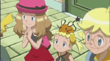 Serena Clemont And Bonnie Pokémon Happy GIF - Serena Clemont And Bonnie Pokémon Happy Pokemon Smiles GIFs