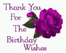 Thank You Birthday Wishes GIF - Thank You Birthday Wishes Floral GIFs