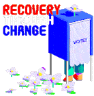 Recovery Through Change Vote Sticker - Recovery Through Change Recovery Change Stickers