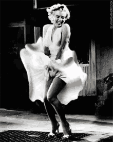 Marilyn Monroe Icon GIF - Marilyn Monroe Icon Windy GIFs
