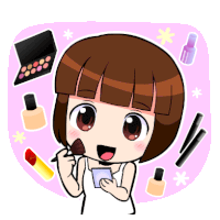 Girl Cute Sticker - Girl Cute Makeup Stickers