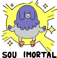 Holy Pigeon Says I'M Immortal In Portuguese Sticker - Bro Pigeon Sou Imortal Google Stickers