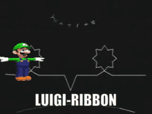 Vibri Vib Ribbon GIF - Vibri Vib Ribbon Luigi GIFs