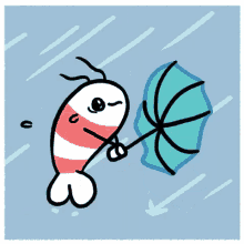 Swept By The Wind Umbrella GIF - Swept By The Wind Umbrella Storm GIFs