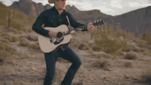 Playing Guitar Jon Pardi GIF - Playing Guitar Jon Pardi Aint Always The Cowboy Song GIFs
