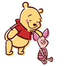 winnie the pooh pooh piglet hear love