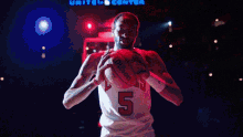 Holding Basketball Derrick Jones Jr GIF - Holding Basketball Derrick Jones Jr Chicago Bulls GIFs