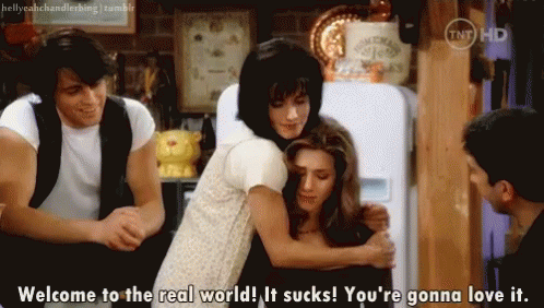 Welcome To The Real World! It Sucks! You'Re Gonna Love It GIF - Friends Welcome To The Real World It Sucks GIFs