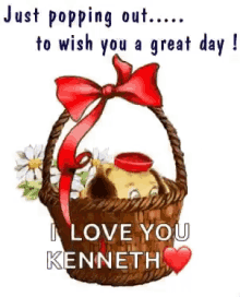 Kenneth I Love You Kenneth GIF - Kenneth I Love You Kenneth Puppy In The Baskee GIFs