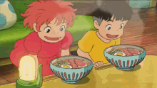 ham ponyo anime excited meal ham ponyo anime excited meal
