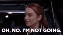 Oh No Im Not Going GIF - Oh No Im Not Going Mean Girls GIFs