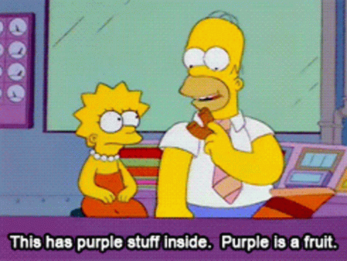 simpsons-purple-is-a-fruit.gif