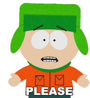 Please Please Please Kyle Broflovski Sticker - Please Please Please Kyle Broflovski South Park Stickers