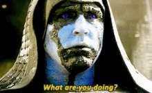 Ronan The Accuser, What Are You Doing - Wyd GIF - Wyd Marvel Comic GIFs