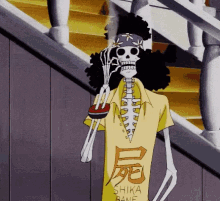 Brook One Piece GIF - Brook One Piece Skeleton GIFs