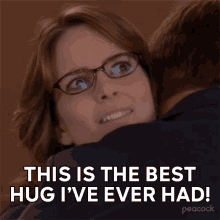 Oh My God This Is The Best Hug Ive Ever Had Liz Lemon GIF - Oh My God This Is The Best Hug Ive Ever Had Liz Lemon 30rock GIFs