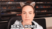 Ben Is Home Cat Headbands GIF - Ben Is Home Cat Headbands Cat Ears GIFs