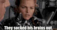 Sucked Brains Out Brains GIF - Sucked Brains Out Brains Starship Troopers GIFs
