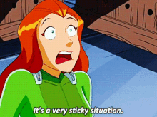 Totally Spies Sam GIF - Totally Spies Sam Its A Very Sticky Situation GIFs