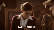 Notes GIF - Takin Notes Taking Notes Notes GIFs