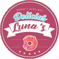Donas Y Algo Mas Delicias Luna Sticker - Donas Y Algo Mas Delicias Luna Donut Stickers