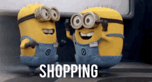 Minions Shopping GIF - Minions Shopping Excited GIFs
