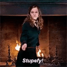 Stupefy Hermione Granger GIF - Stupefy Hermione Granger Emma Watson GIFs