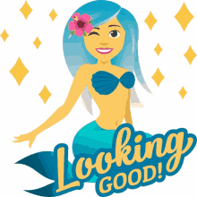 looking good mermaid life joypixels you look amazing you look fantastic