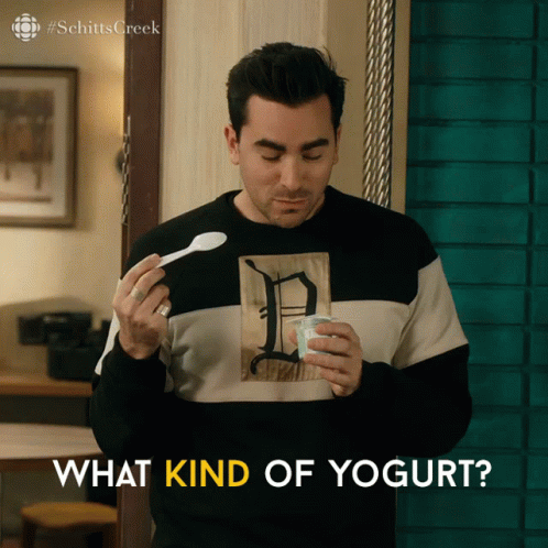What Kind Of Yogurt David GIF - What Kind Of Yogurt David David Rose GIFs